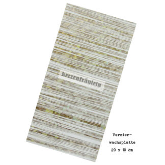 Verzierwachsplatte "Diamond (ivory)"