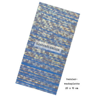 Verzierwachsplatte "Diamond (blue)"