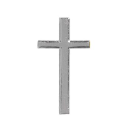 Verzierwachs Kreuz silber