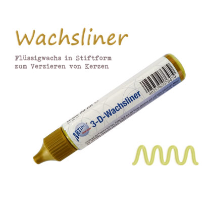 Wachsliner Wachspen Kerzenmalstift „Gold“