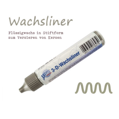 Wachsliner Wachspen Kerzenmalstift „Silber“