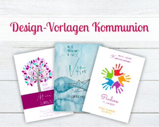 Design-Vorlagen für Kommunionkerzen