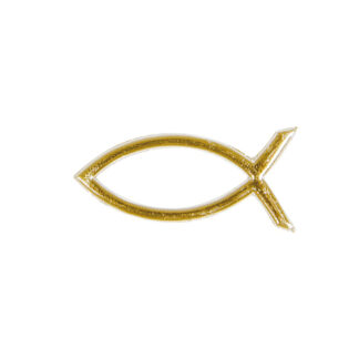 Verzierwachs - Fisch (gold) - 40x18 mm