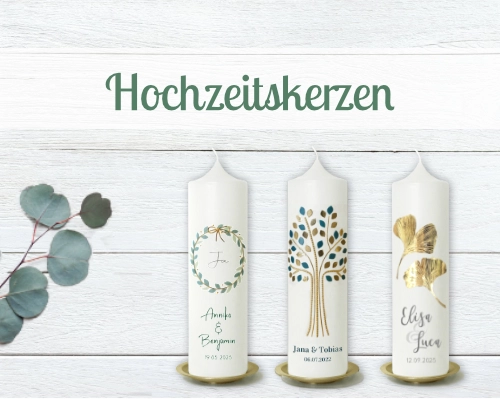 Hochzeitskerzen von kerzenfräulein