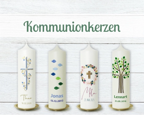 Kommunionkerzen von kerzenfräulein